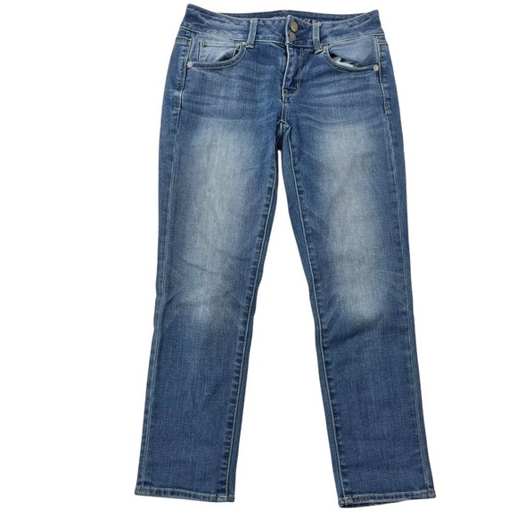 American Eagle Outfitters Denim - American Eagle Artist Crop Jeans blue women’s super stretch